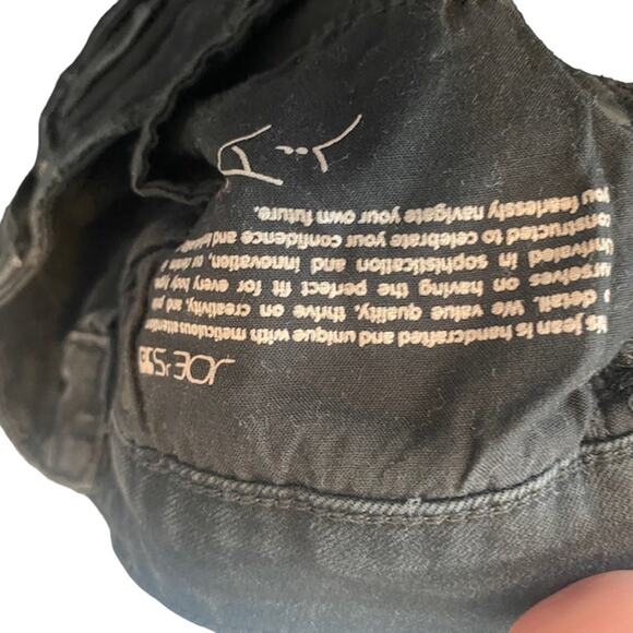 Joe's Jeans Black Distressed Mid Rise The Icon Skinny Ankle Jeans Women Sz 28 - Picture 11 of 14